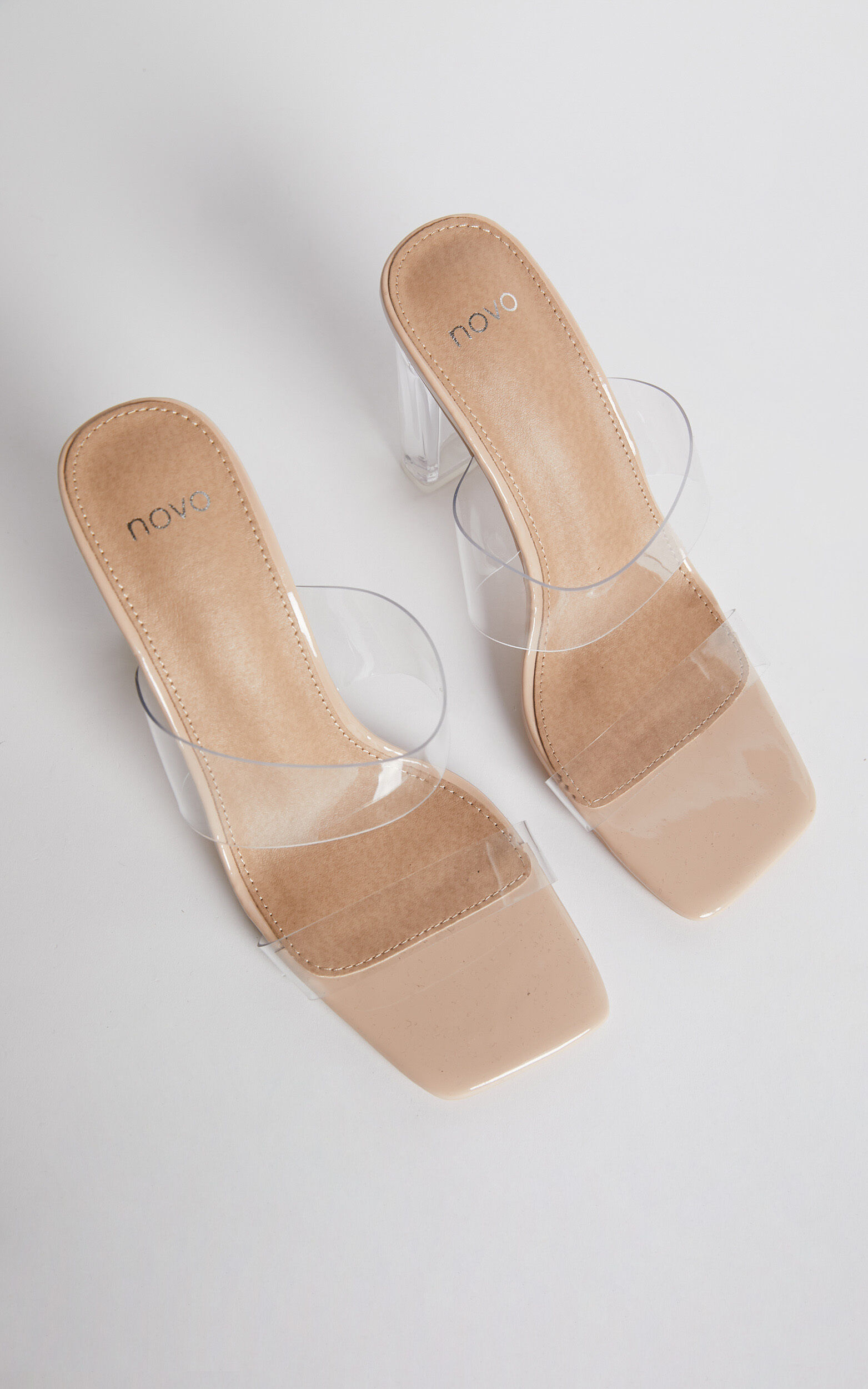 Clear heels novo online