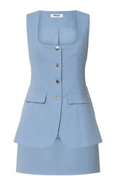 Phyllis Two Piece Set - Tailored Scoop Neck Vest Top and A Line Mini ...