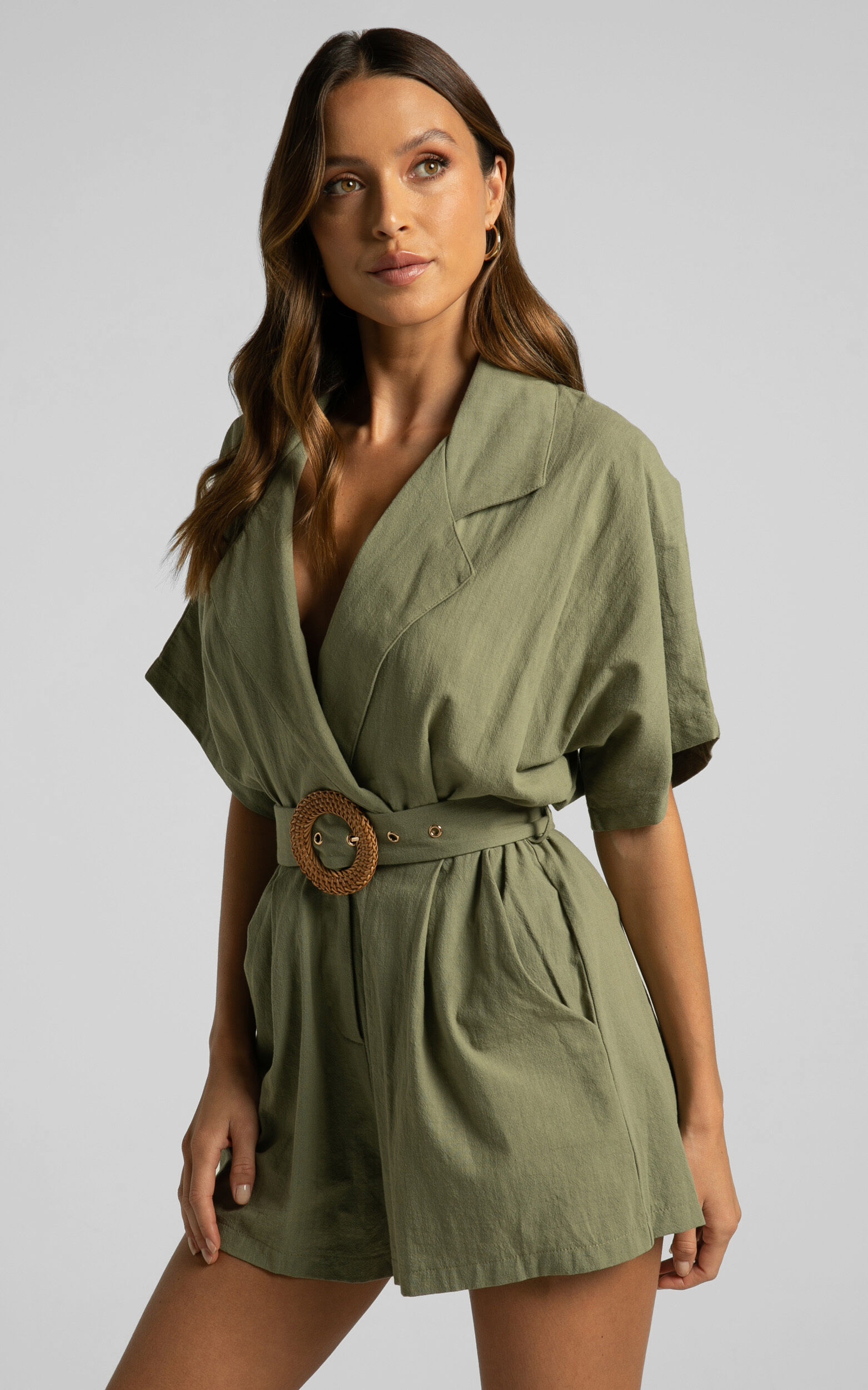Utility belted playsuit new arrivals