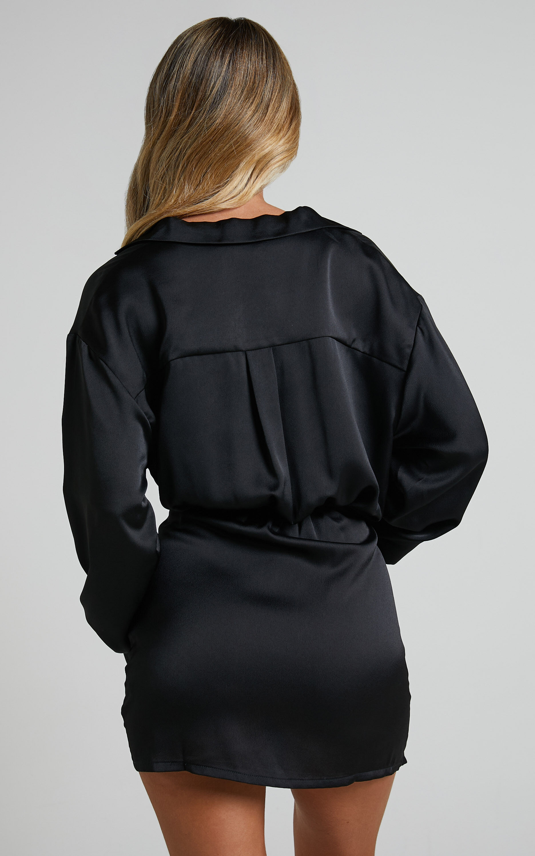 Missguided button up dress sales