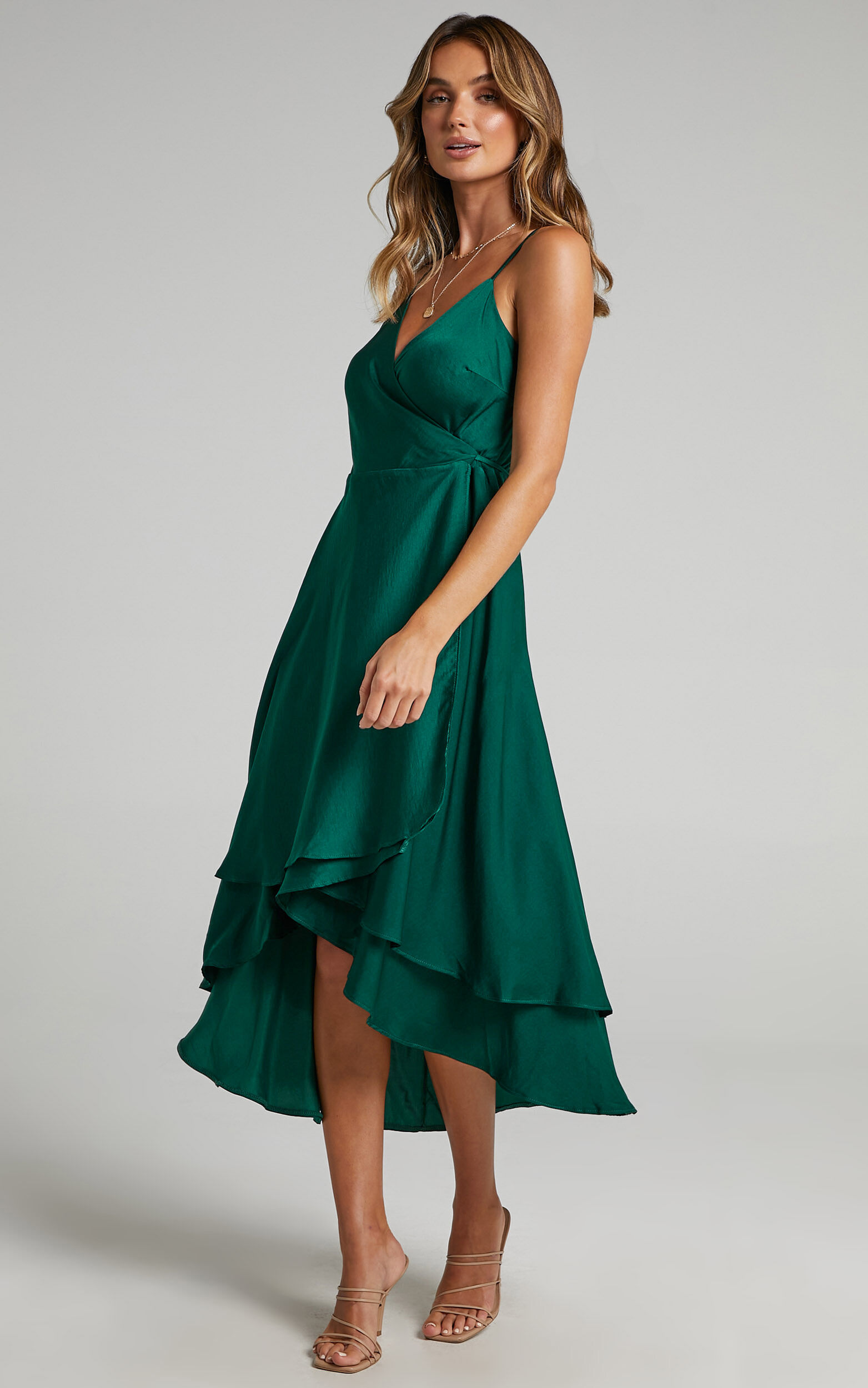 Emerald high shop low dress