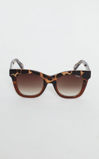 Quay - After Hours Sunglasses In Tort And Brown Lens