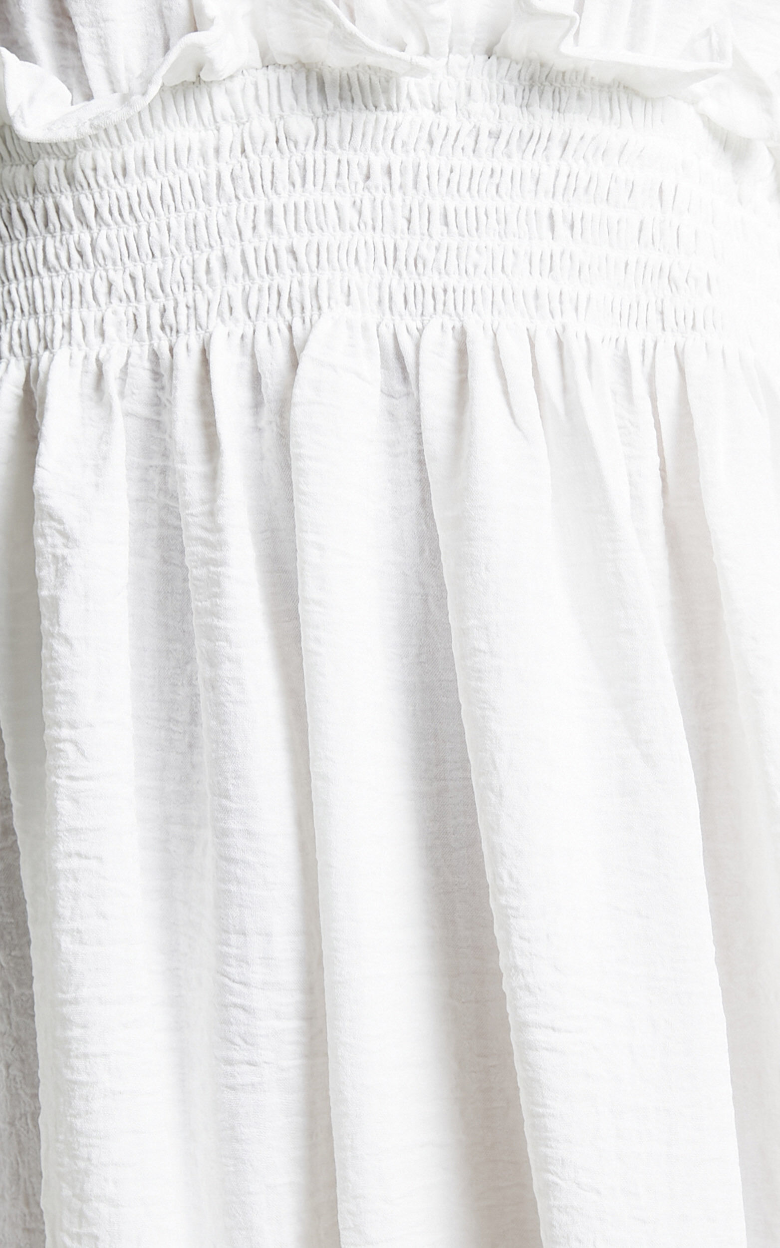 Megan V Neck Tie Back Mini Dress in White | Showpo USA