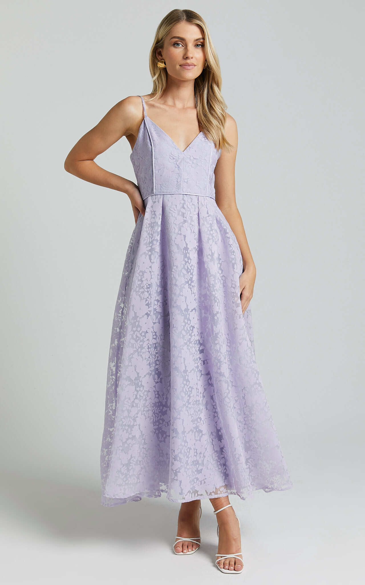 Purple fit and flare clearance cocktail dress