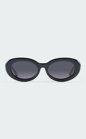 Luv Lou - The Estelle Sunglasses in Jet Black