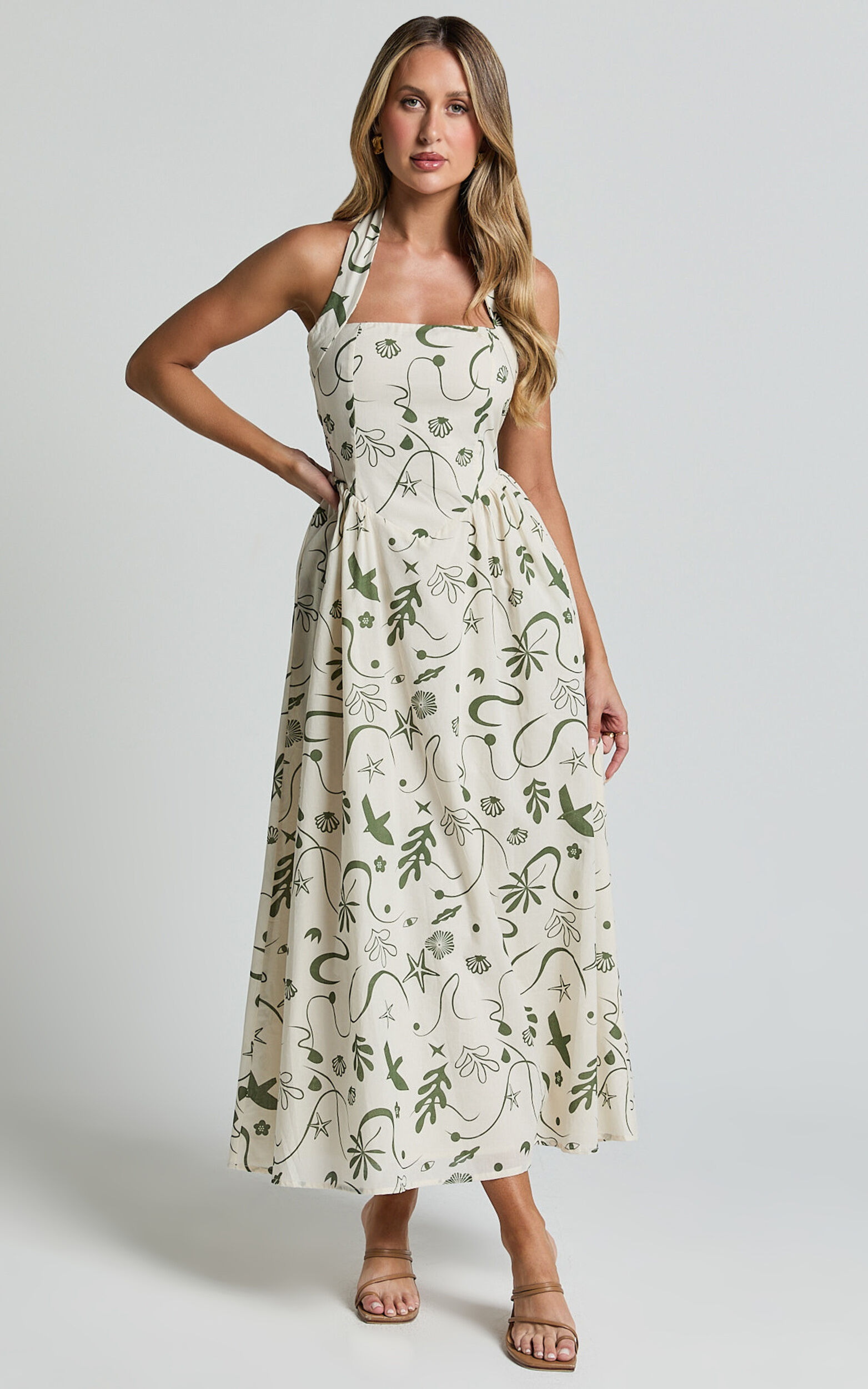 Fit and flare maxi dress 2025