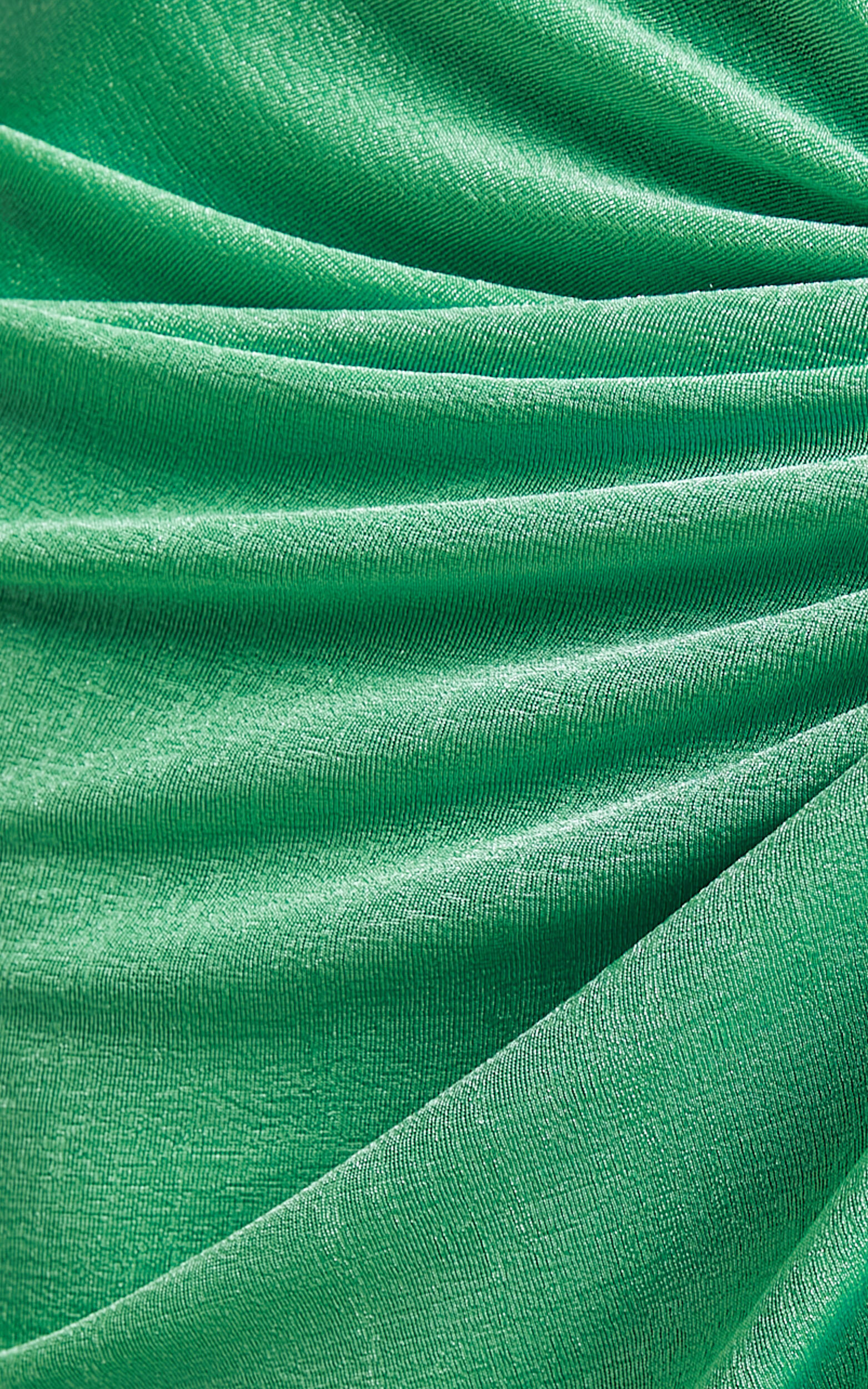 Kianni Knot Front Draped Midi Skirt in Green | Showpo