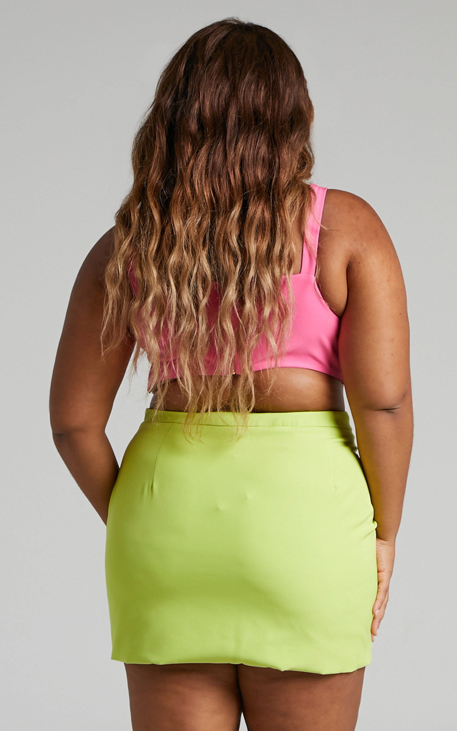 Ronella Mini Skirt Micro Skirt in Lime Showpo EU
