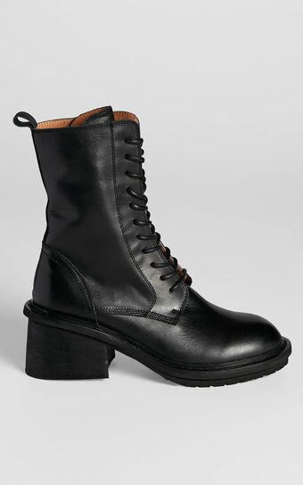 Alias Mae - Mya Boots in Black Burnished