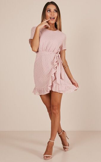 Perfect Solution Dress In Blush