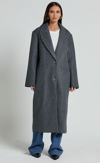 Lioness - Olsen Coat in Grey Marle