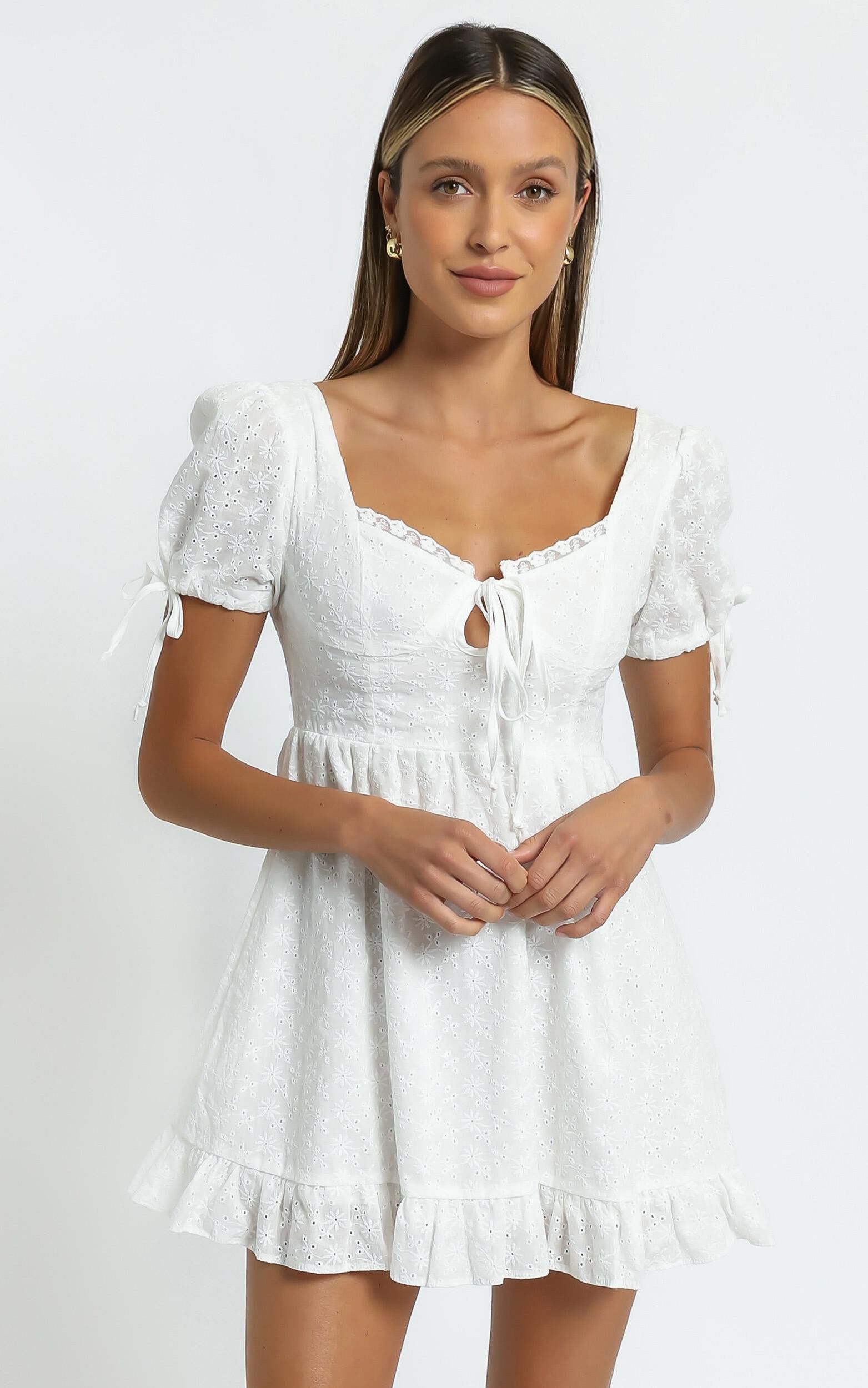 Perla Dress in White | Showpo