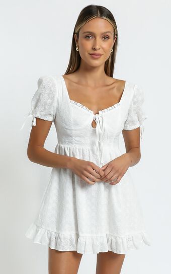 Perla Dress in White