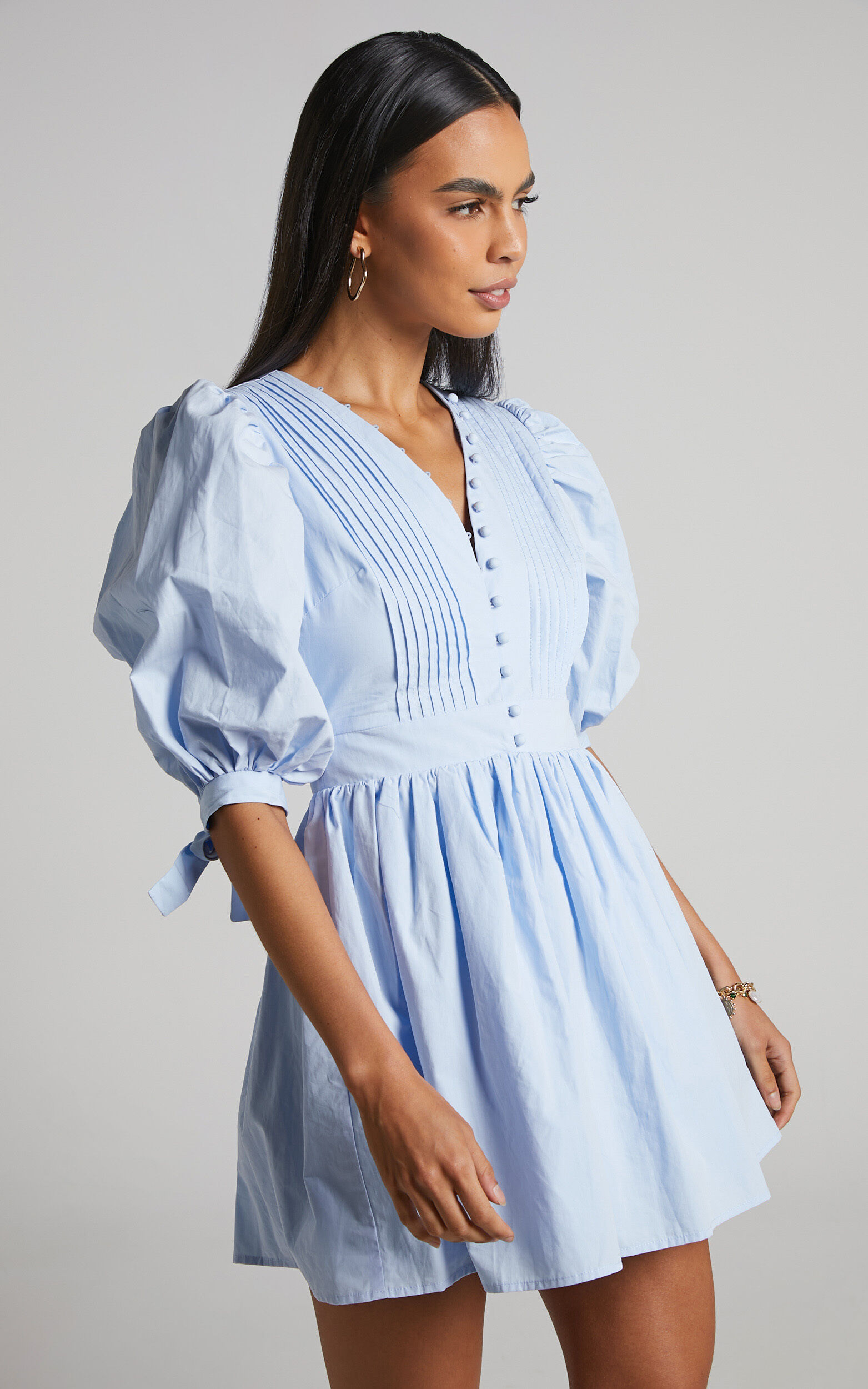 Poplin mini dress discount
