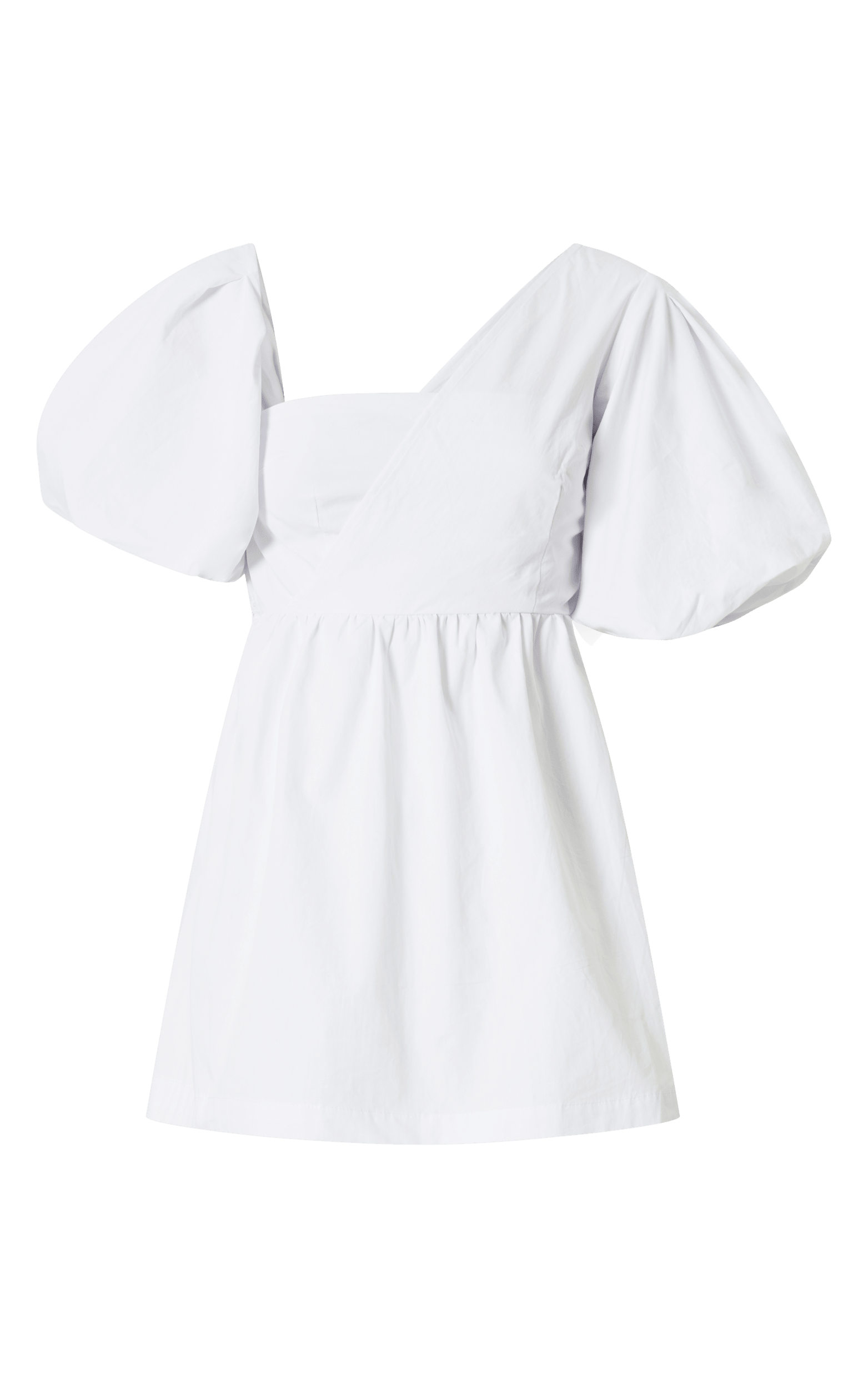 Sula Mini Dress - Asymmetric Off One Shoulder Puff Sleeve Dress in ...
