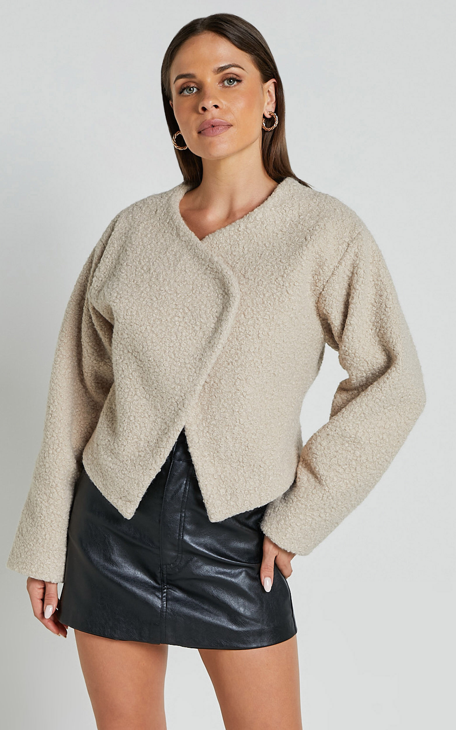Wool look jacket new arrivals