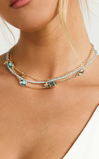 Shelley Layered Necklace in Gold