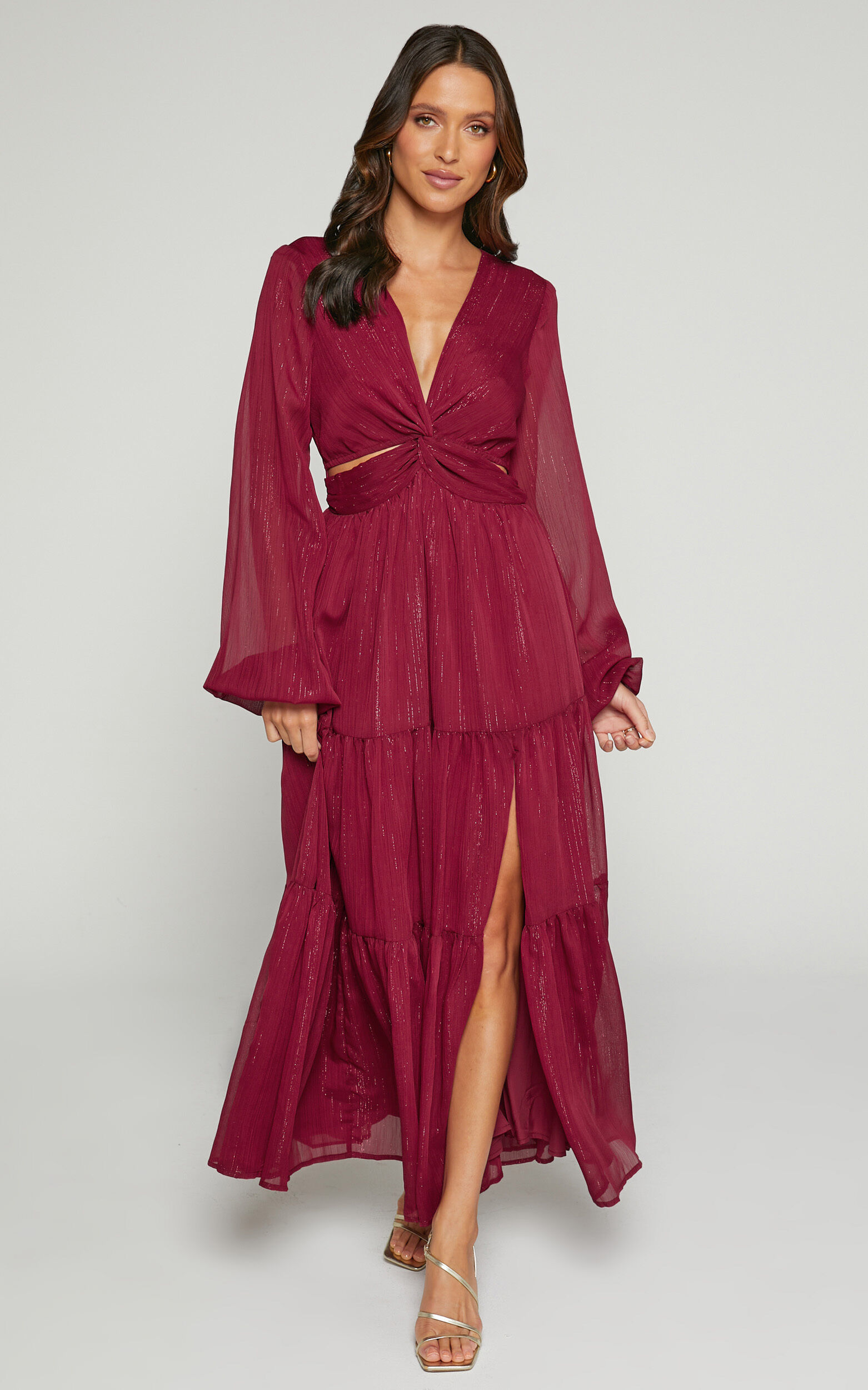 Showpo maroon dress online