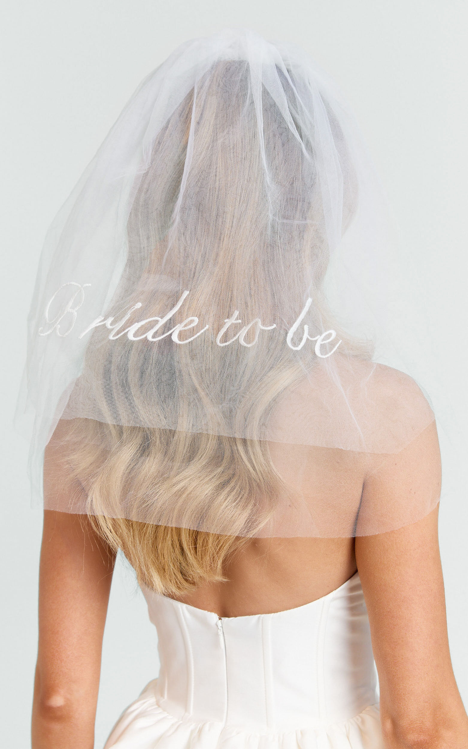 Gwyneth Veil - Bride To Be Tulle Veil in White - NoSize, WHT1