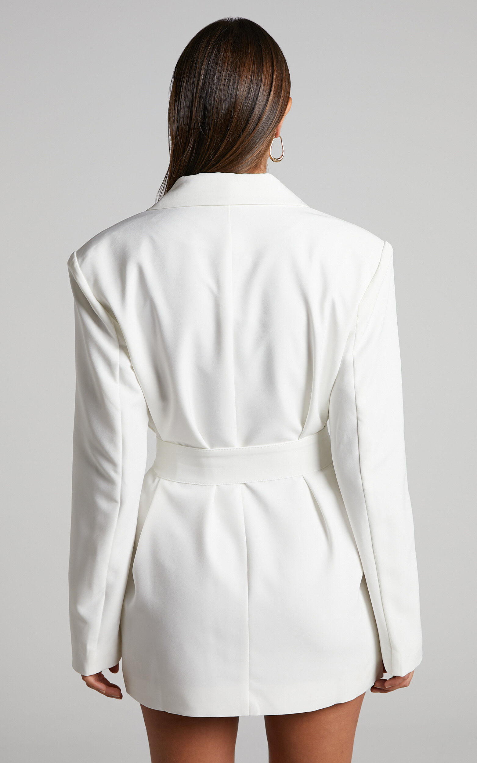 Tie waist blazer dress cheap