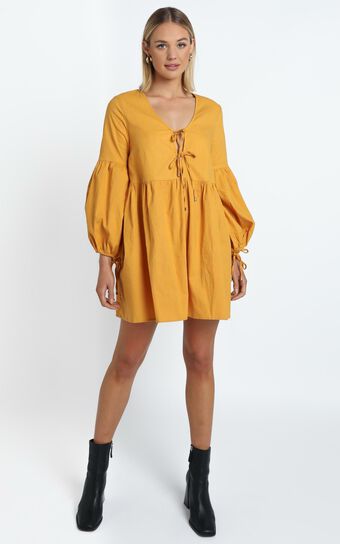 Zya The Label - Marigold Dress in Mustard