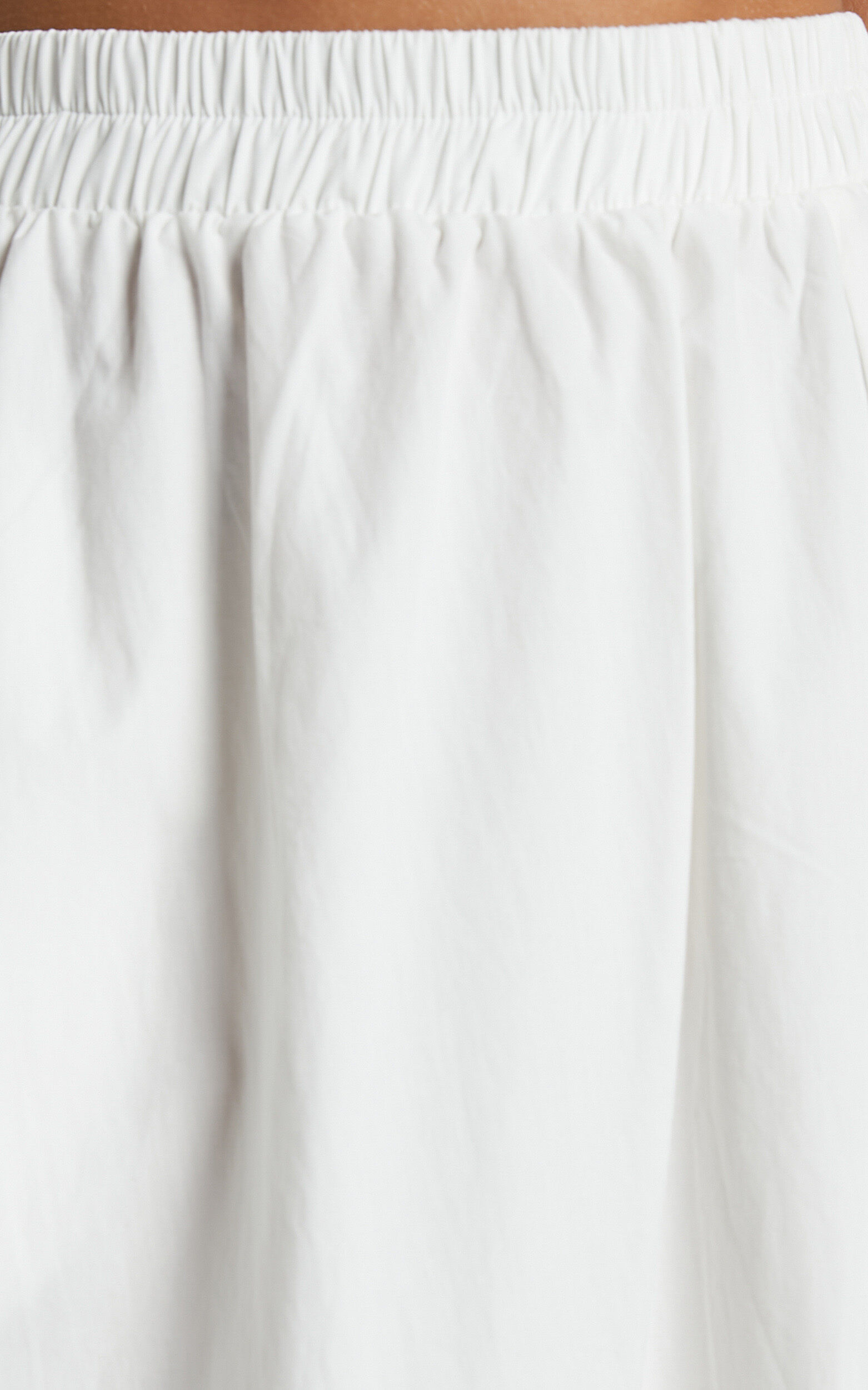 A line midi skirt white online
