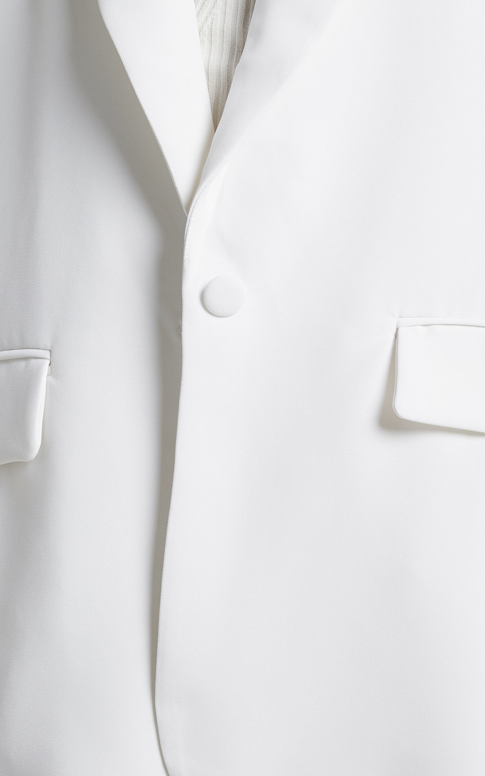 White blazer black buttons discount