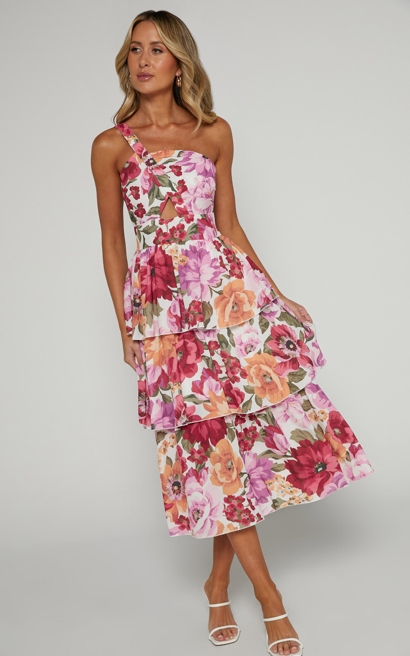 Floral one shoulder dress 2025