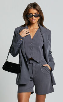 Lorcan Vest - Tailored Vest in Charcoal