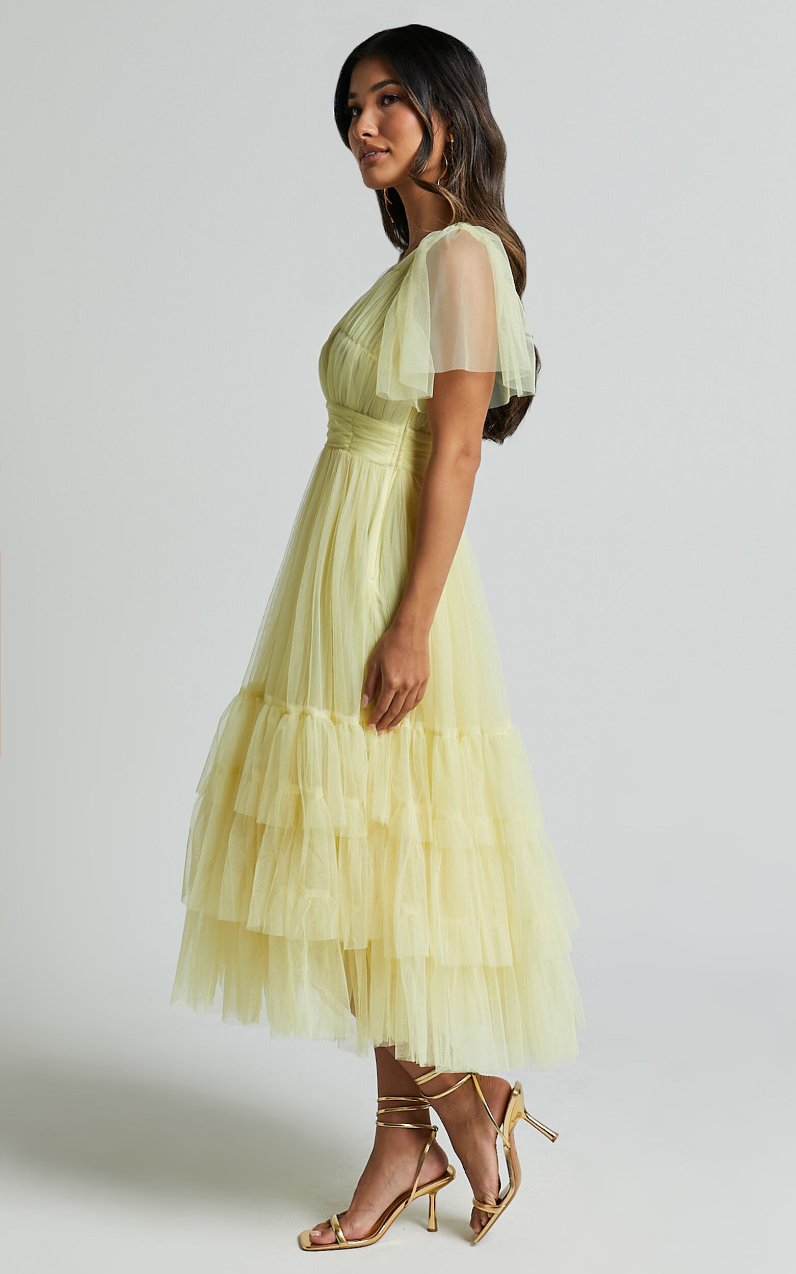 Lemon tulle dress store
