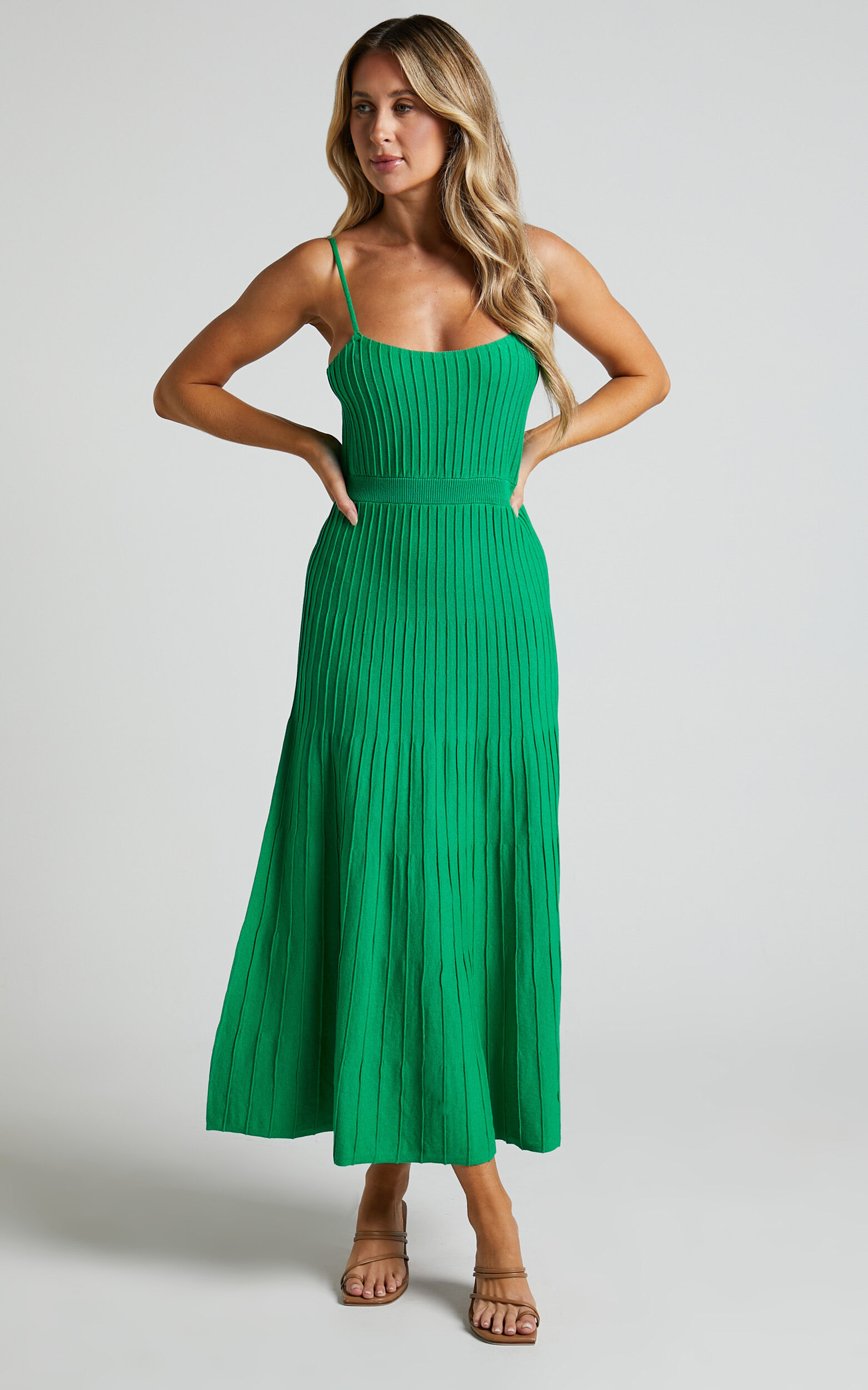 Green midi outlet bridesmaid dress