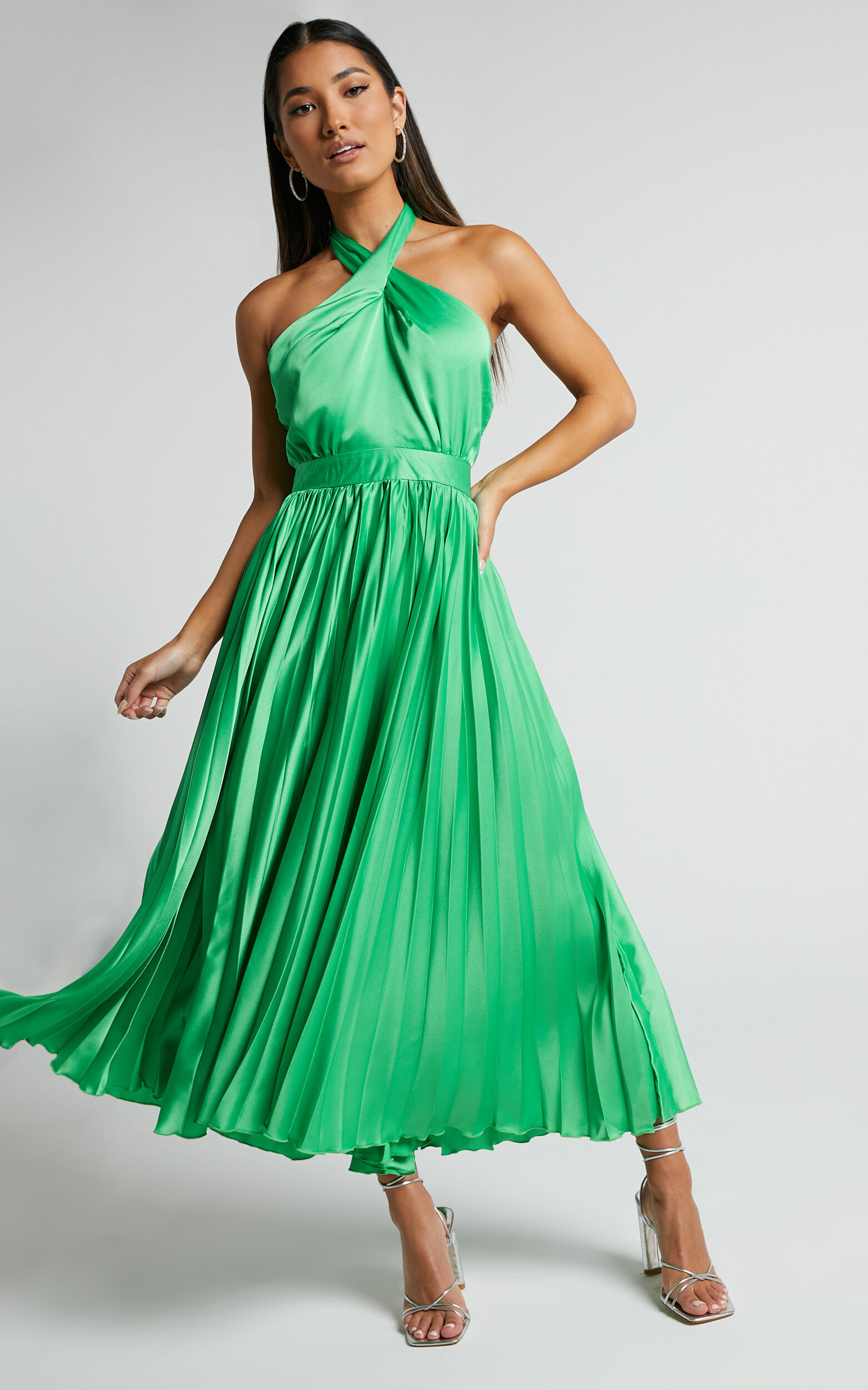 Jeweled halter sale neck dress