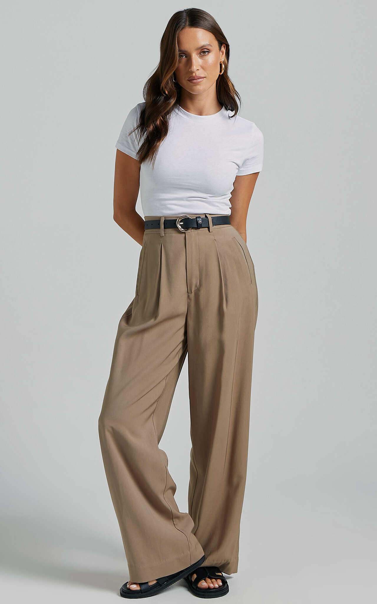 ◆LCDC◆ WIDELEG TAILORED TROUSERS LCCSACPT22010 Wide leg pants with side band