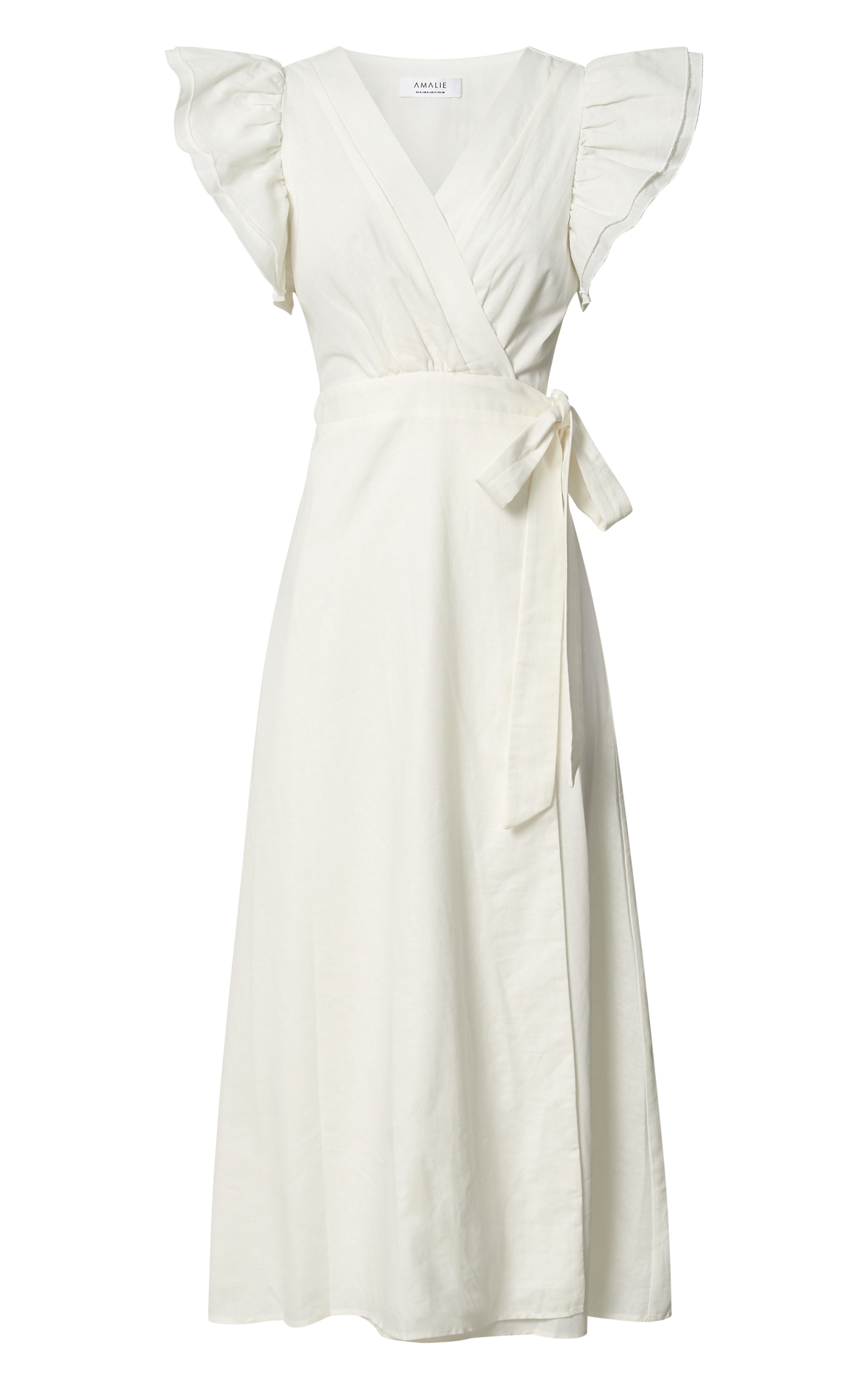White wrap summer dress best sale