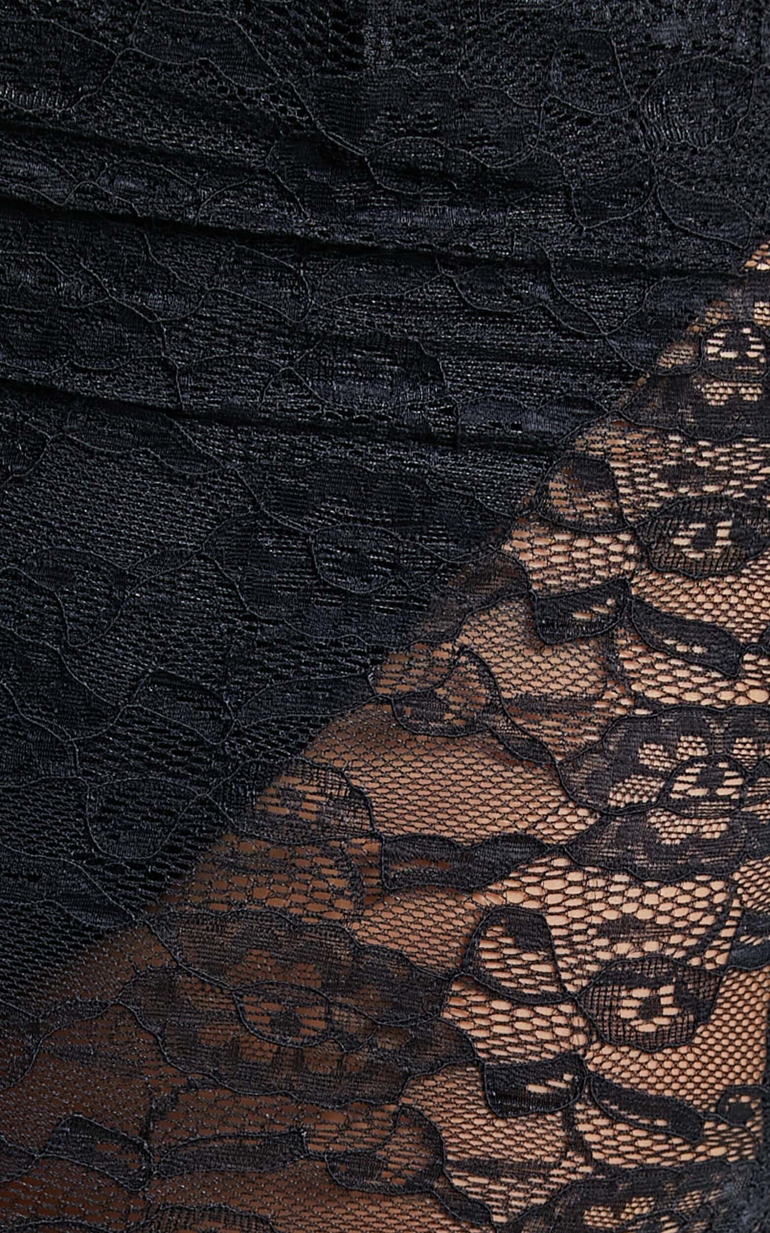 Lioness - Mayfair Lace Midi Skirt in Black | Showpo