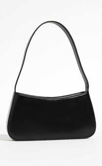 Lewisham Bag - PU Shoulder Bag in Black