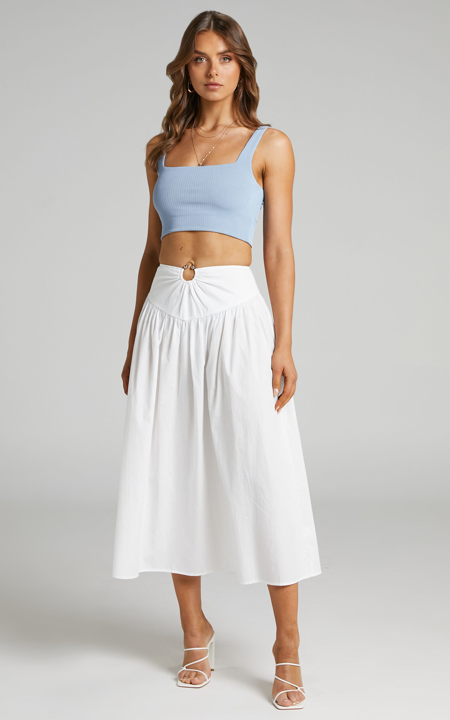 White midi skirt deals to buy