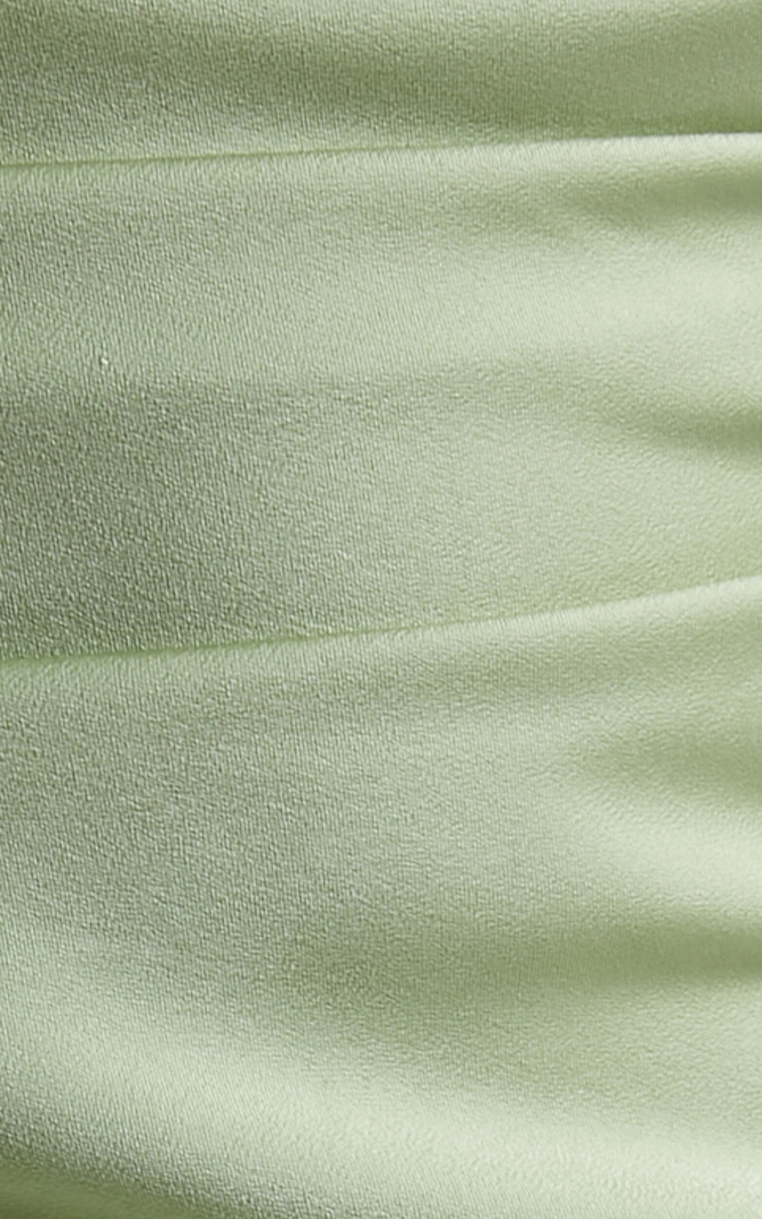 Jewelle Midi Dress - High Split Cowl Neck Satin Dress in Green