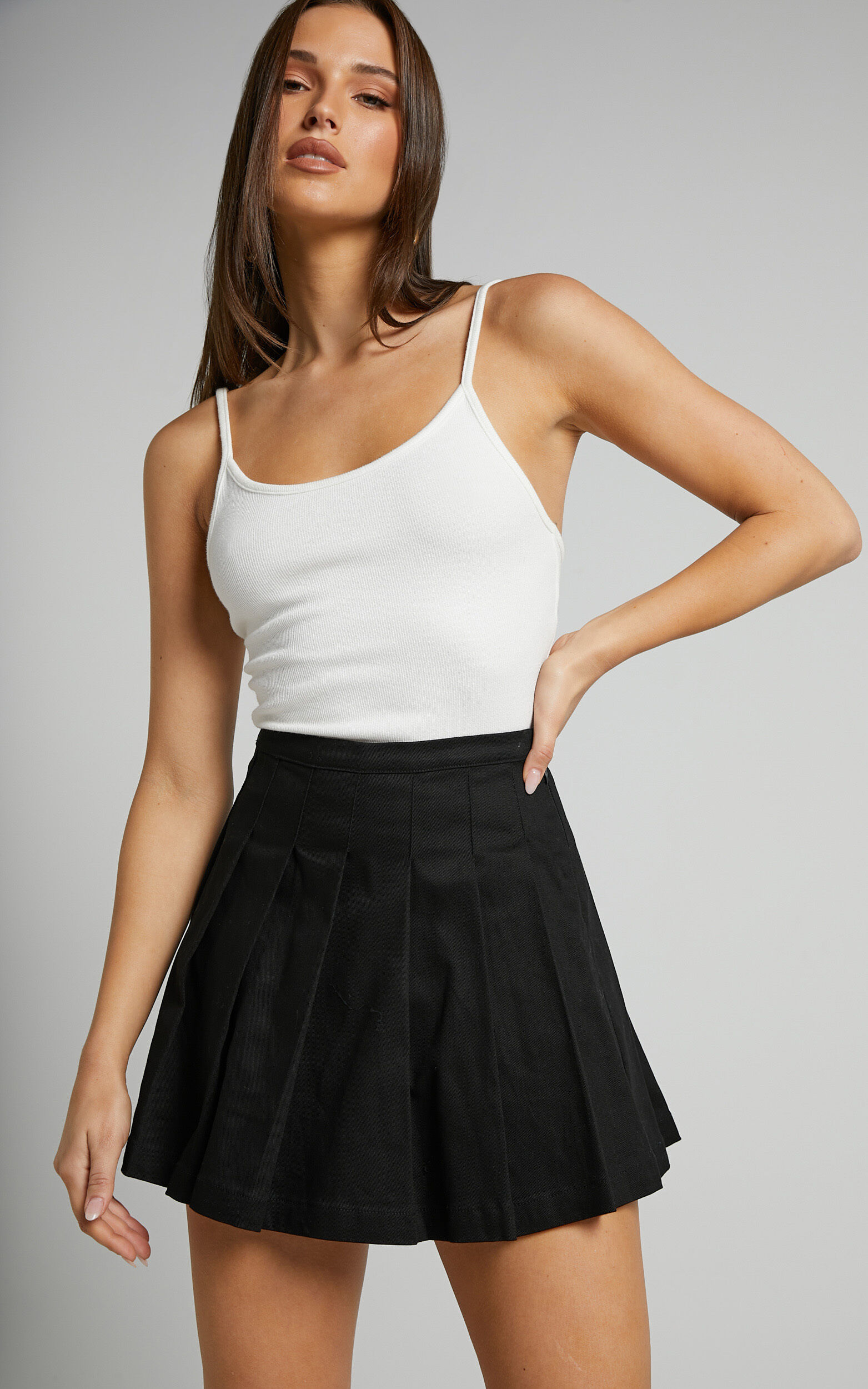 Very black skater on sale skirt