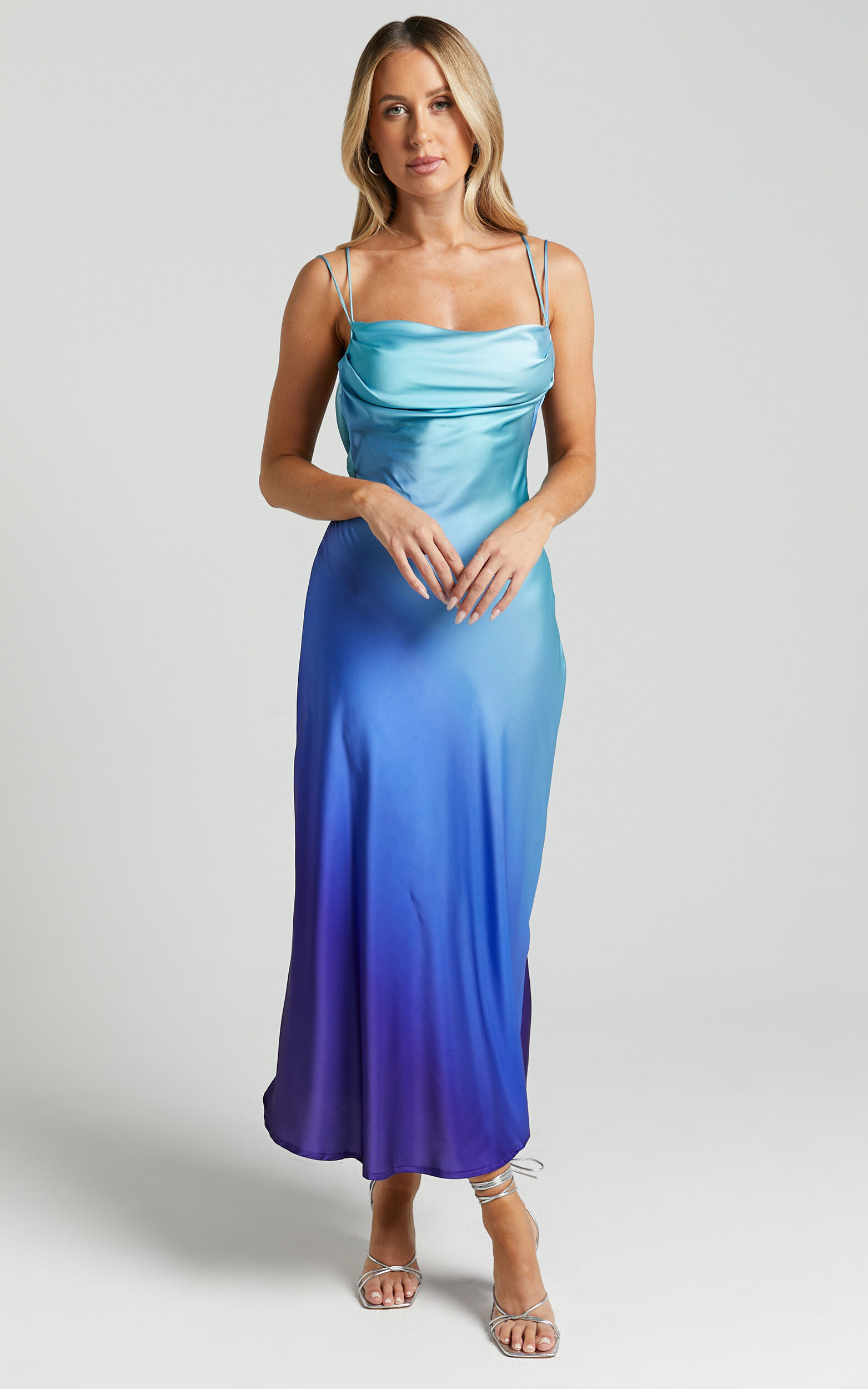 Blue ombre shop cocktail dress