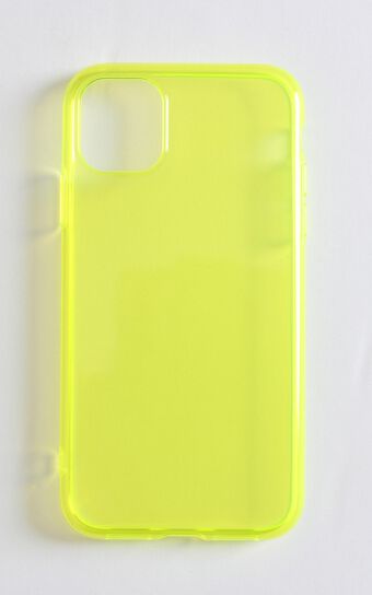 Fluro iPhone Case In Lime