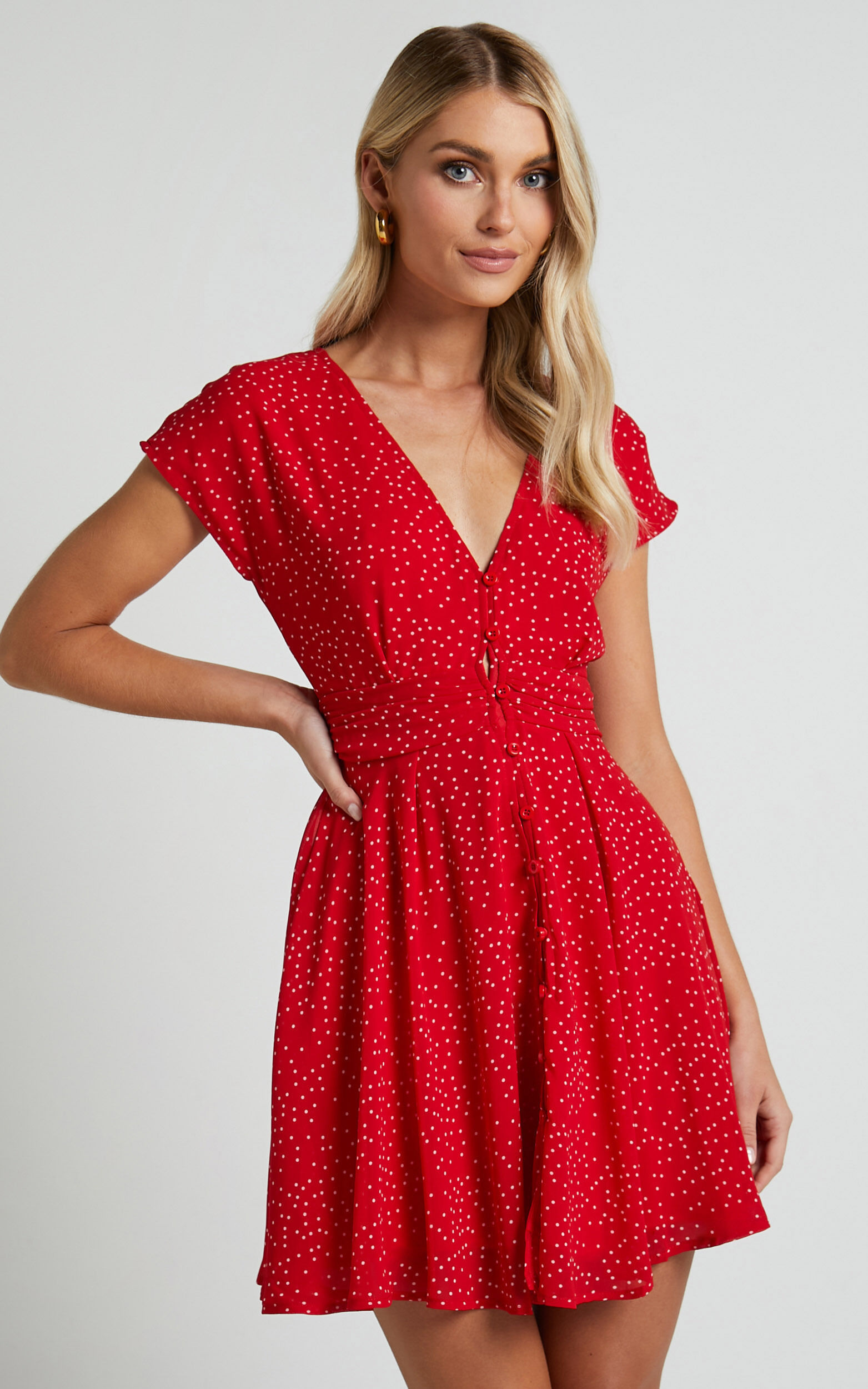 Next red spot dress hotsell