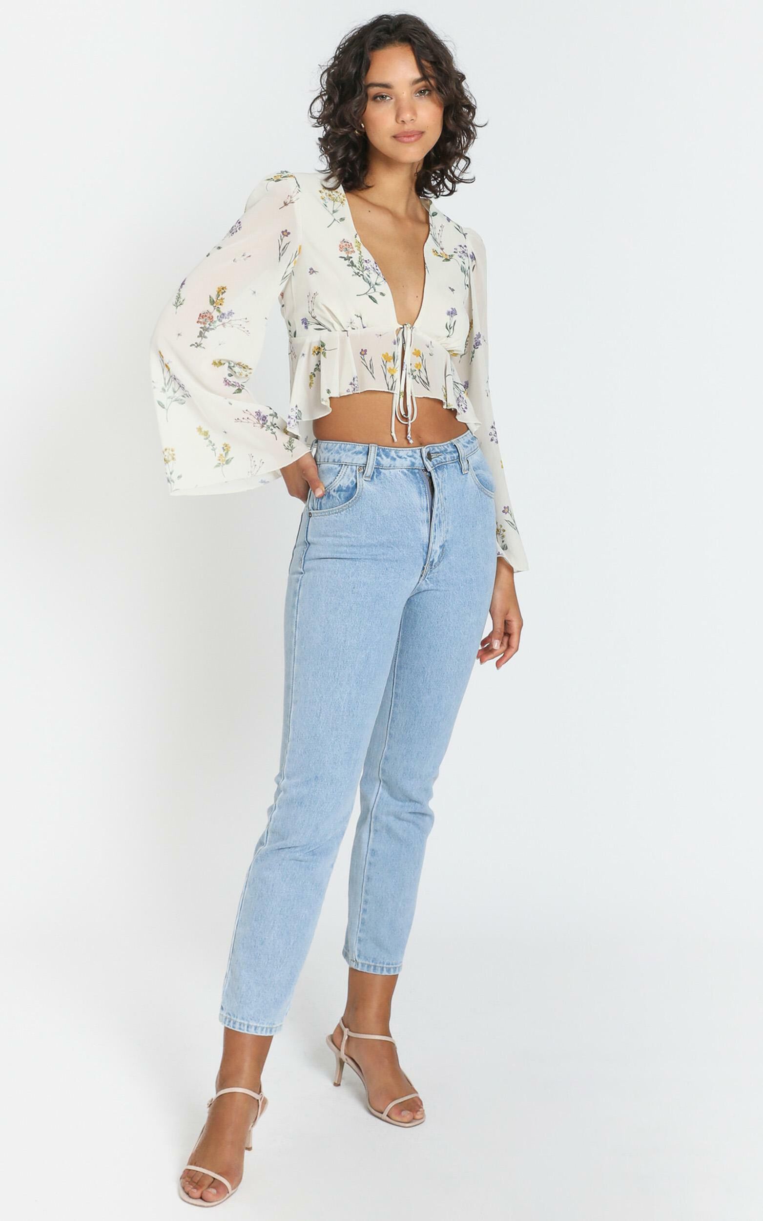 Dance It Out Top in Botanical Floral | Showpo