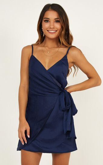 Girls For You Dress In Navy