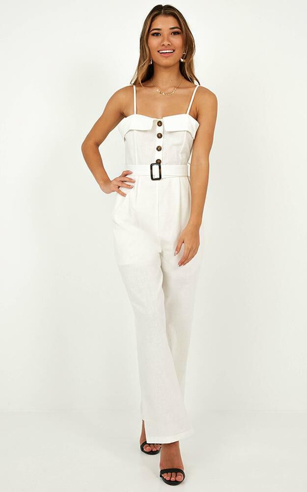 East Coast Jumpsuit In White Showpo USA