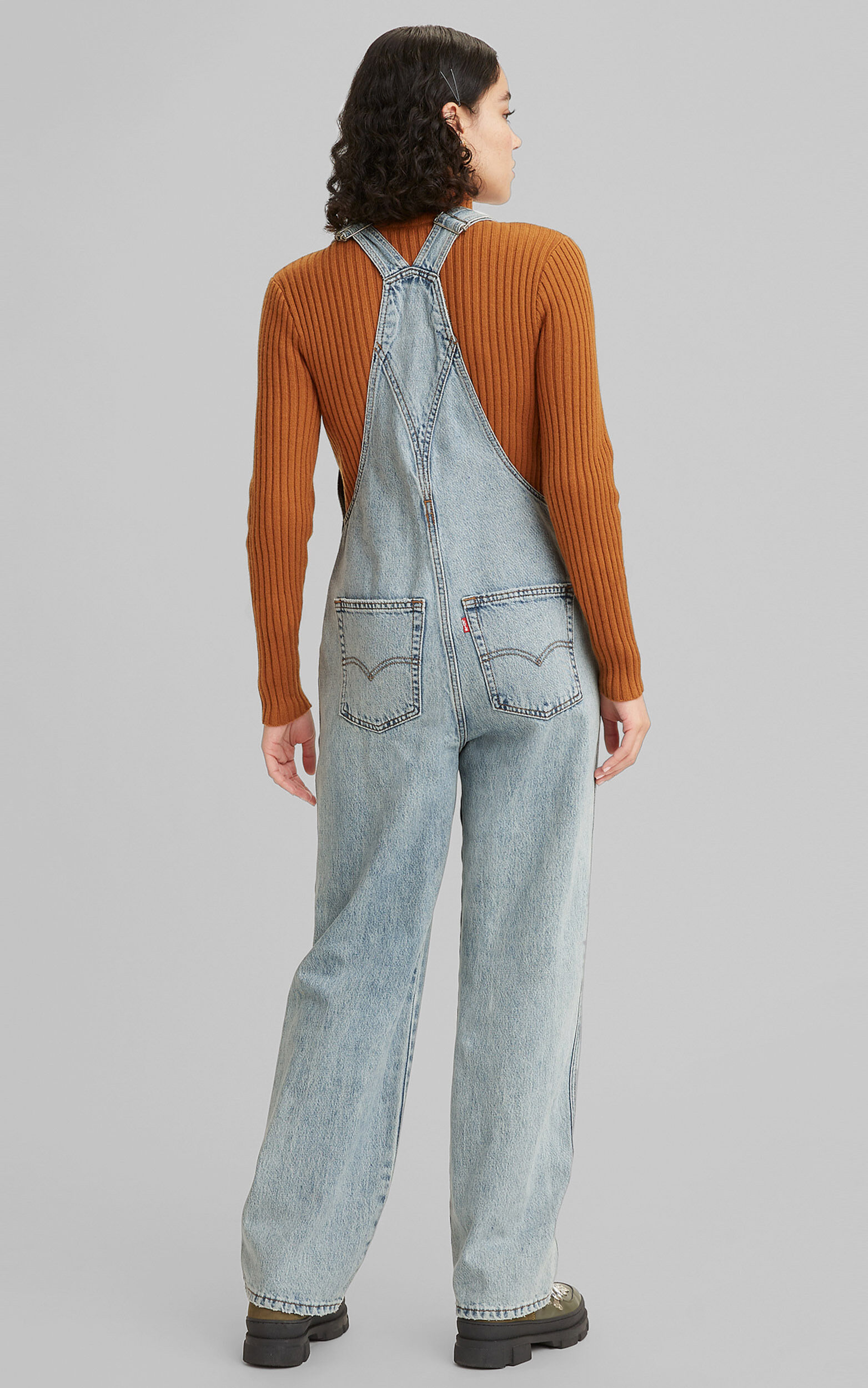 Levi denim short overalls top