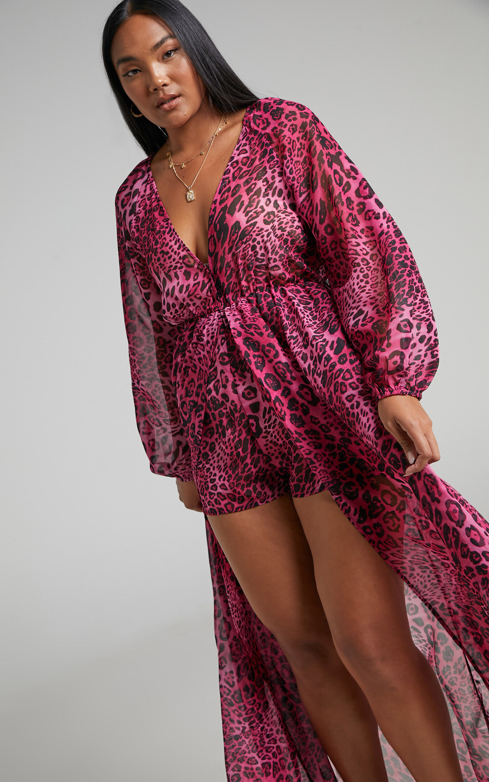 Playsuit with outlet maxi skirt