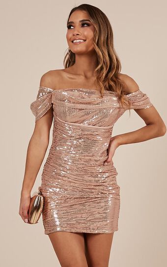 Those Three Words Dress In Rose Gold