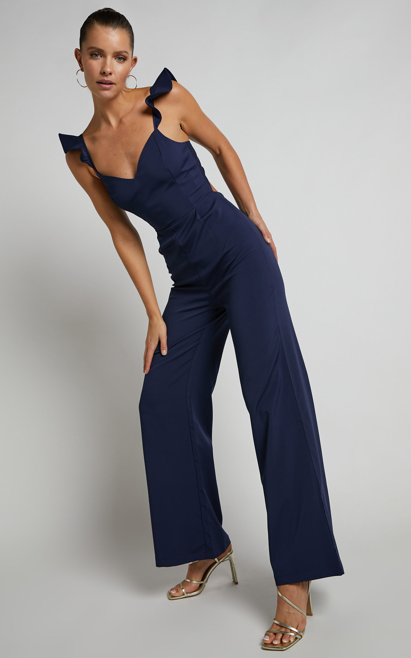 Showpo navy jumpsuit 2025