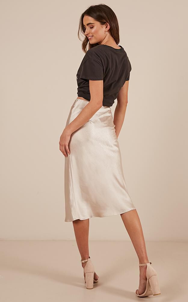 Satin midi sales skirt 08